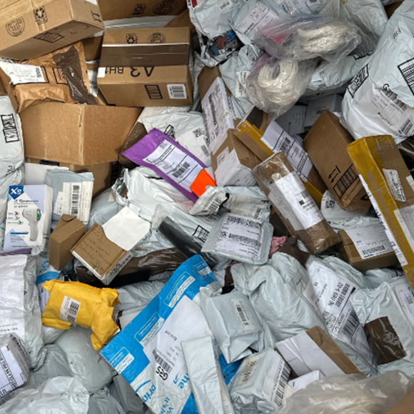 Random Tops 5lb Mystery Box Unclaimed Mail Packages Please Read